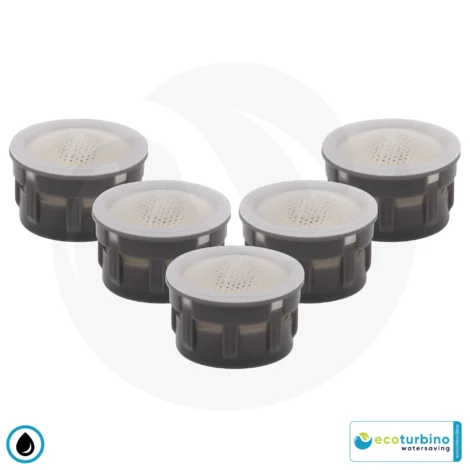 ecoturbino water flow restrictor DFL5 | Regulator faucet aerator insert 5 Water Flow Restrictor / Regulator Faucet Aerator Insert ecoturbino® ET5 | Sink Water Saver | Saving Water and Energy (Electricity) | Reduce Costs by up to 40%