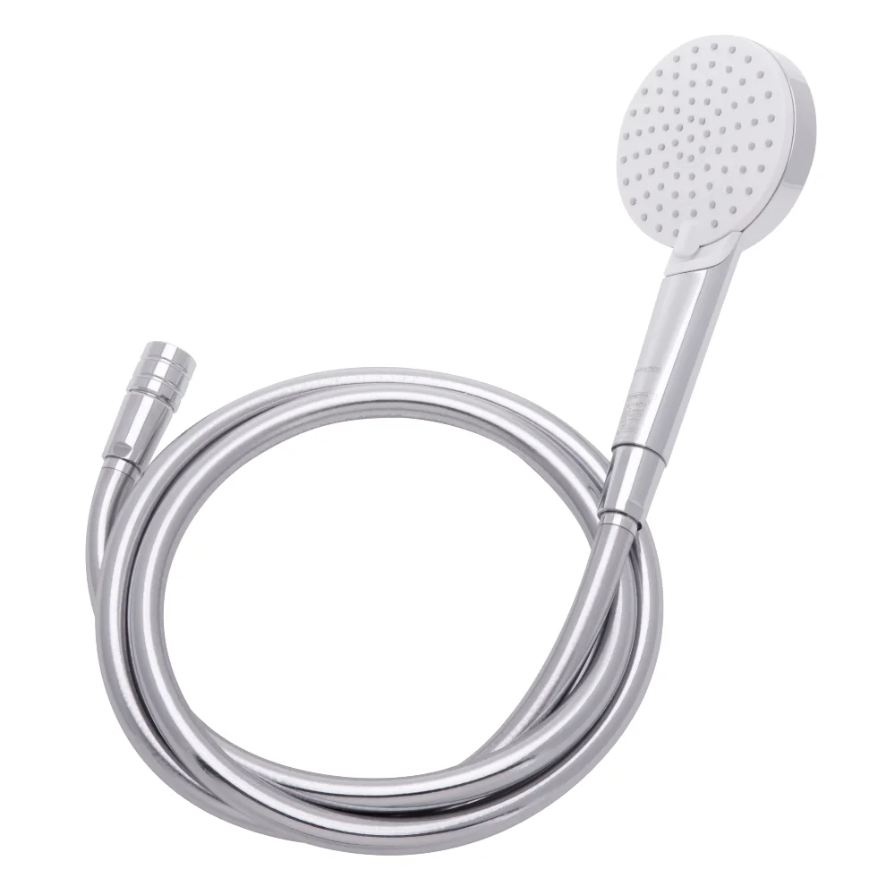 hansgrohe Crometta Vario, 2-jet SET + ecoturbino® 10 Legio | ET10L water-saving adapter + shower hose + shower head. Feedimage.