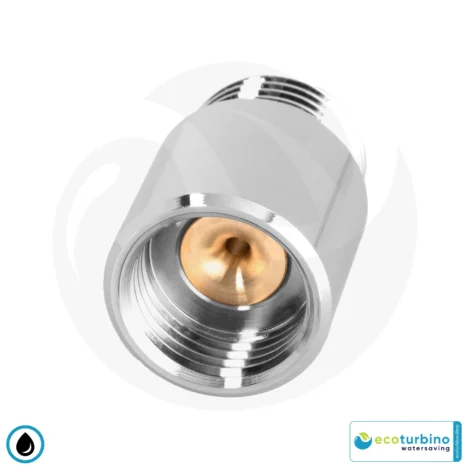 About us 4 ecoturbino® DELUXE ET10L Shower Water Saving Valve | Save Water and Energy (Gas, Electricity) | Reduce Costs by up to 40% when Showering + Emptying the Shower Head | Silver