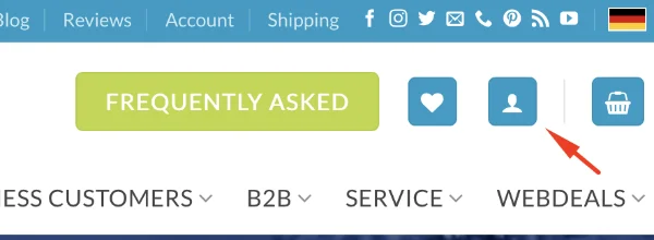 Merchant login header