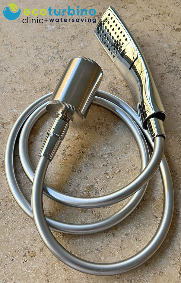 ecoturbino prototype clinic+ for legionella prevention in showers